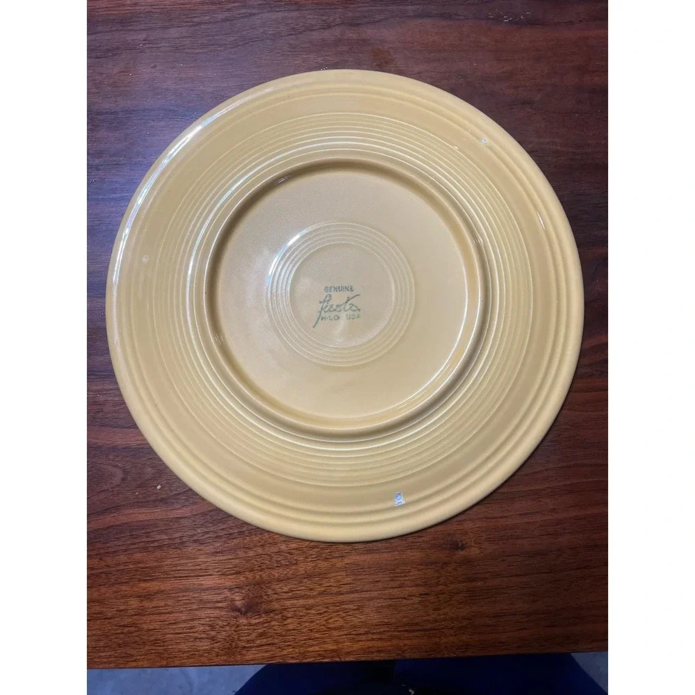 Vintage Fiesta Yellow Platter Chop Plate 12‎ Inch Genuine HLC USA